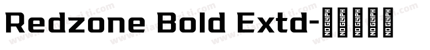 Redzone Bold Extd字体转换